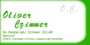 oliver czimmer business card