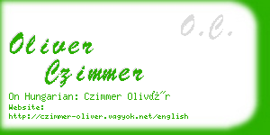 oliver czimmer business card